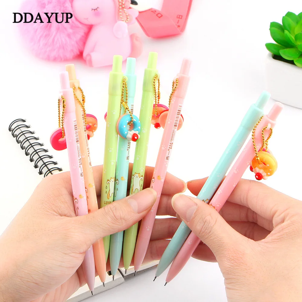2 шт./лот милый кавайный Пончик кошка механический карандаш для студентов