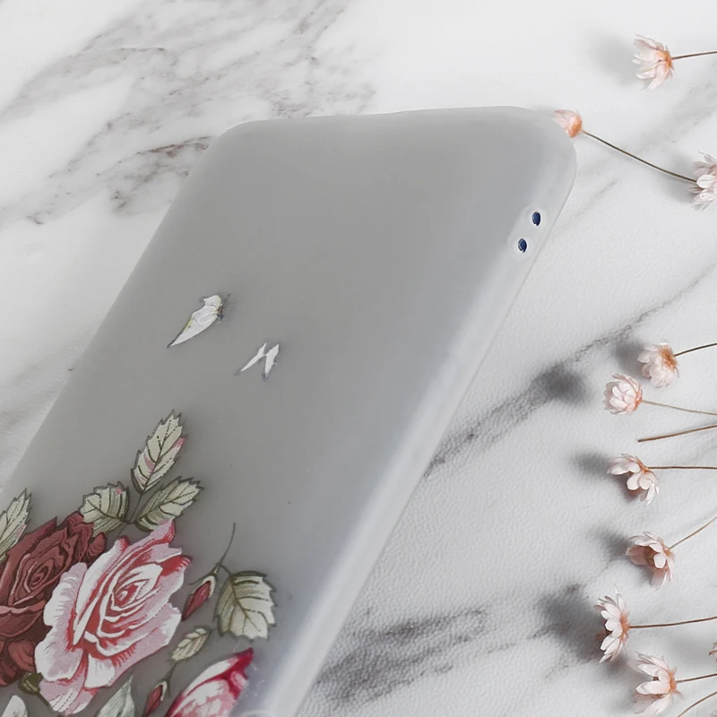 Мягкий чехол с розами для Xiaomi Mi Max Mix 2 2S 3 Pro 5 5C 5S 6 Plus 8 SE 9 5X 6X A1 A2 Lite Play Note мягкие чехлы