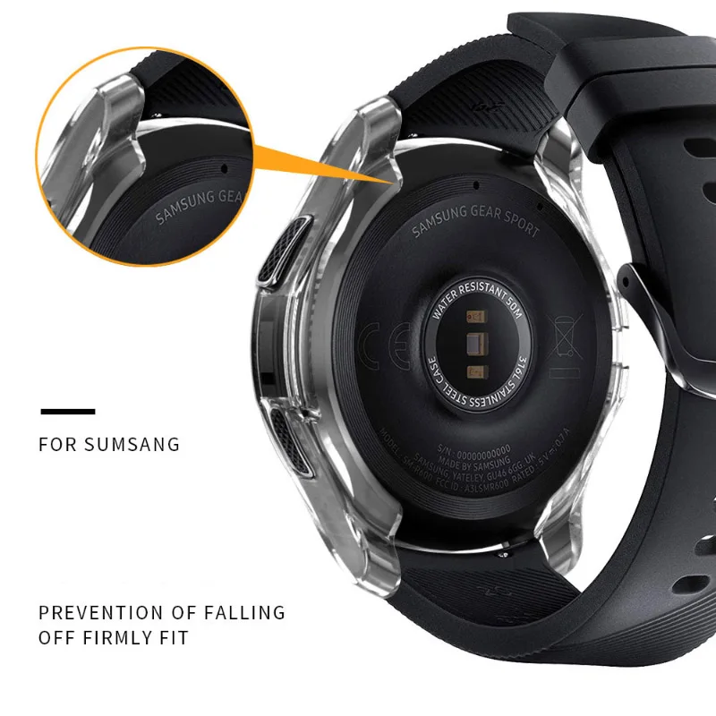 ТПУ защитный чехол для samsung Galaxy Watch 42 мм 46 мм для samsung gear S3 Смарт-часы защитные аксессуары