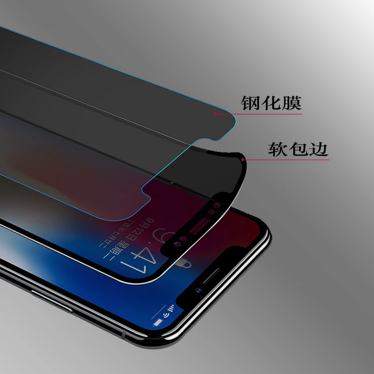 3D HD anti-spy phone protection film for iPhone XR XS max full-screen high-reflection X 8 plus | Мобильные телефоны и