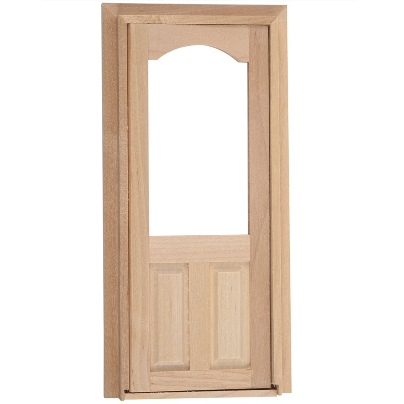 Кукольный домик миниатюрная деревянная дверь мебель модель DIY Неокрашенная