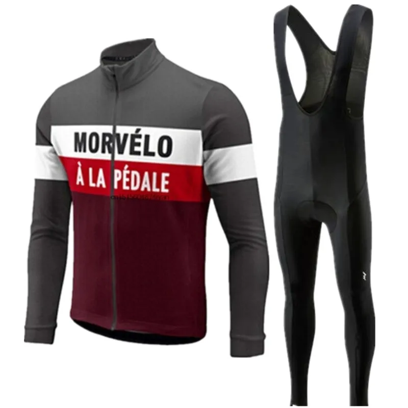 2018 Pro команда Morvelo Длинные рукава Велоспорт Джерси комбинезон для езды на