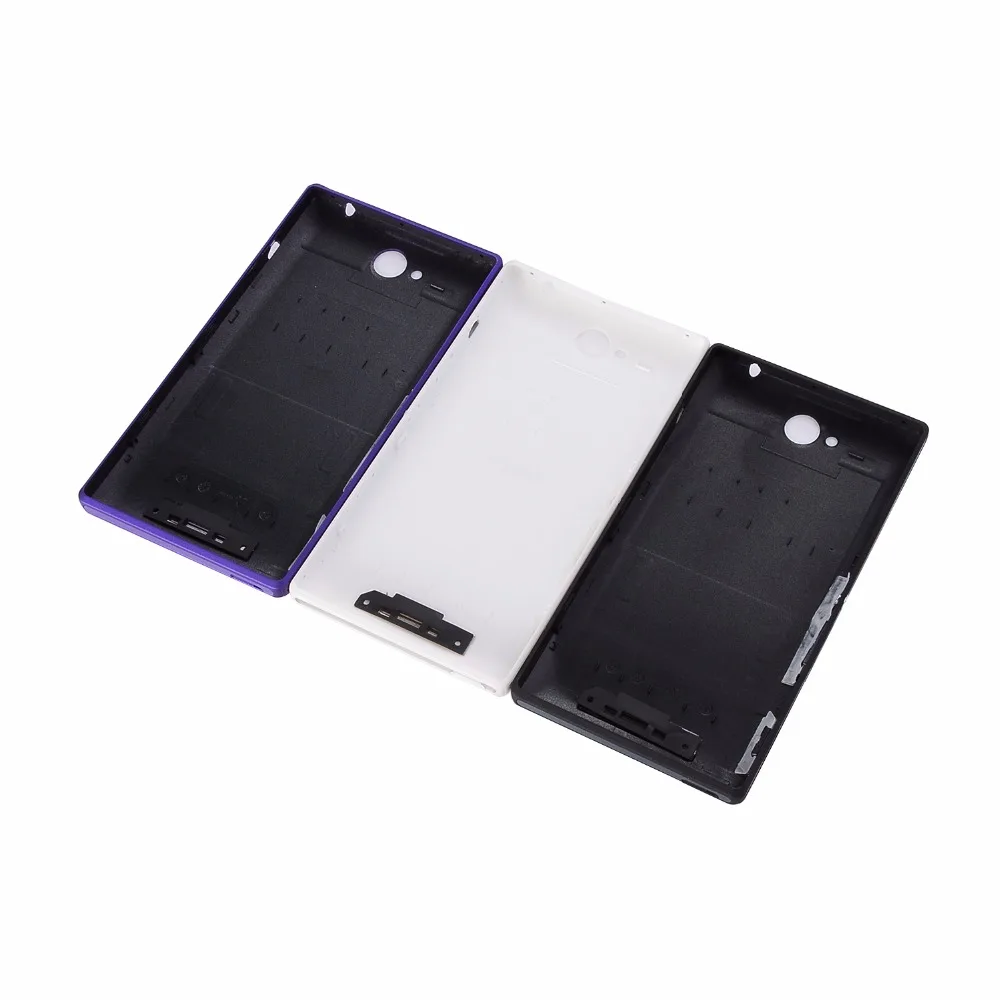 Крышка батарейного отсека с боковой кнопкой для Sony Xperia C C2304 s39 C2305 S39h|Корпусы и