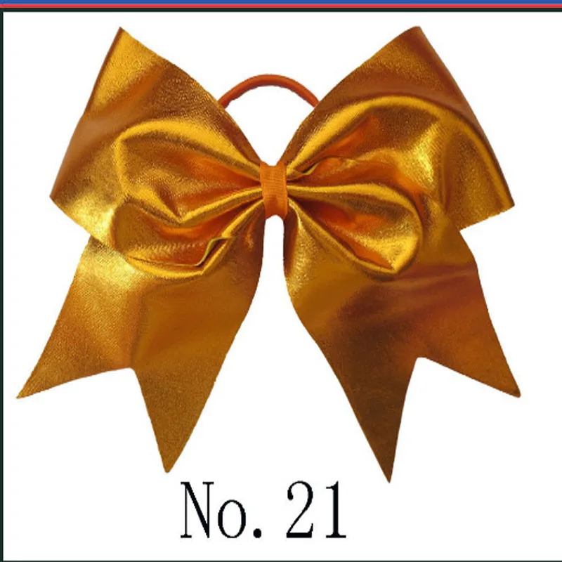 

16 BLESSING Good Girl 4.5 Inch Spangle Cheer Leader Bow Elastic Flash Wholesale