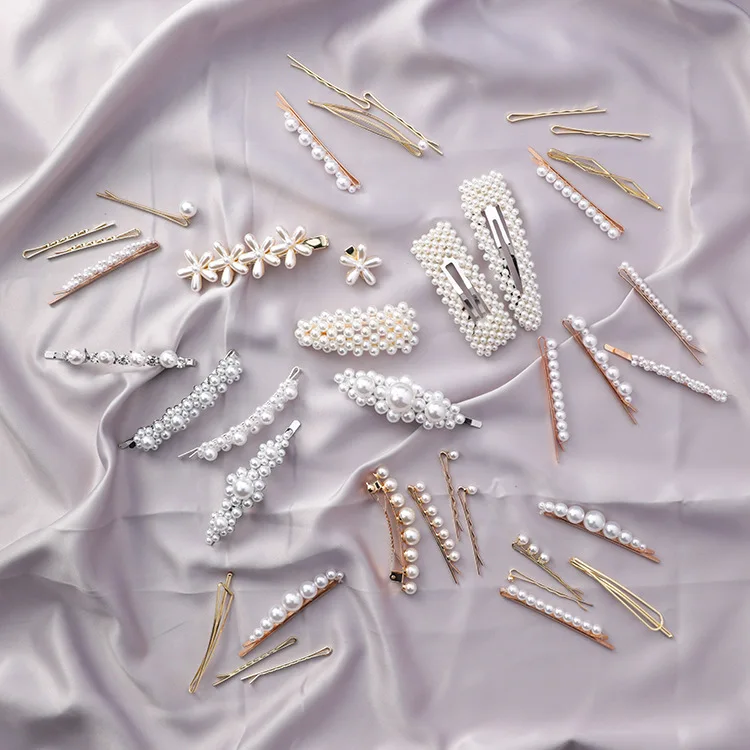 Новый товар модные заколки для волос с имитацией жемчуга обернутые шпильки для волос для девочек глиттер аксессуар зажимы для женщин ювелирные изделия для невесты.
