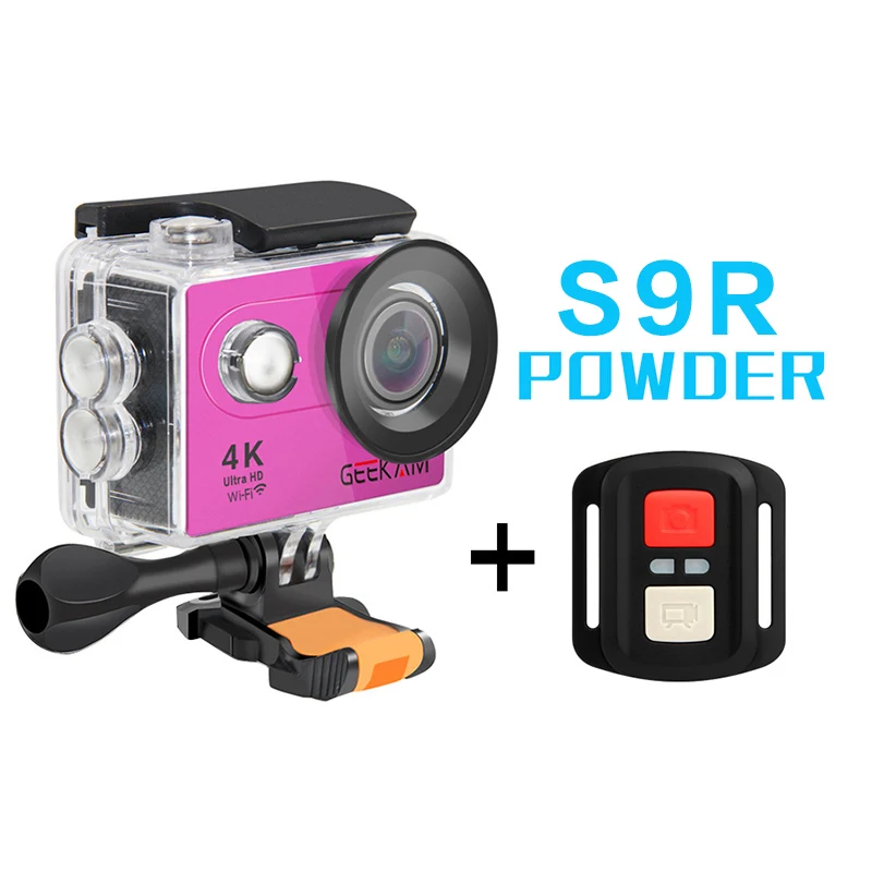 GK-S9R Pink GEEKAM S9R/S9 Экшн-камера Ultra HD 4 K/10fps WiFi 2," Подводный Водонепроницаемый шлем видеокамера s Спортивная камера - Цвет: GK-S9R Pink