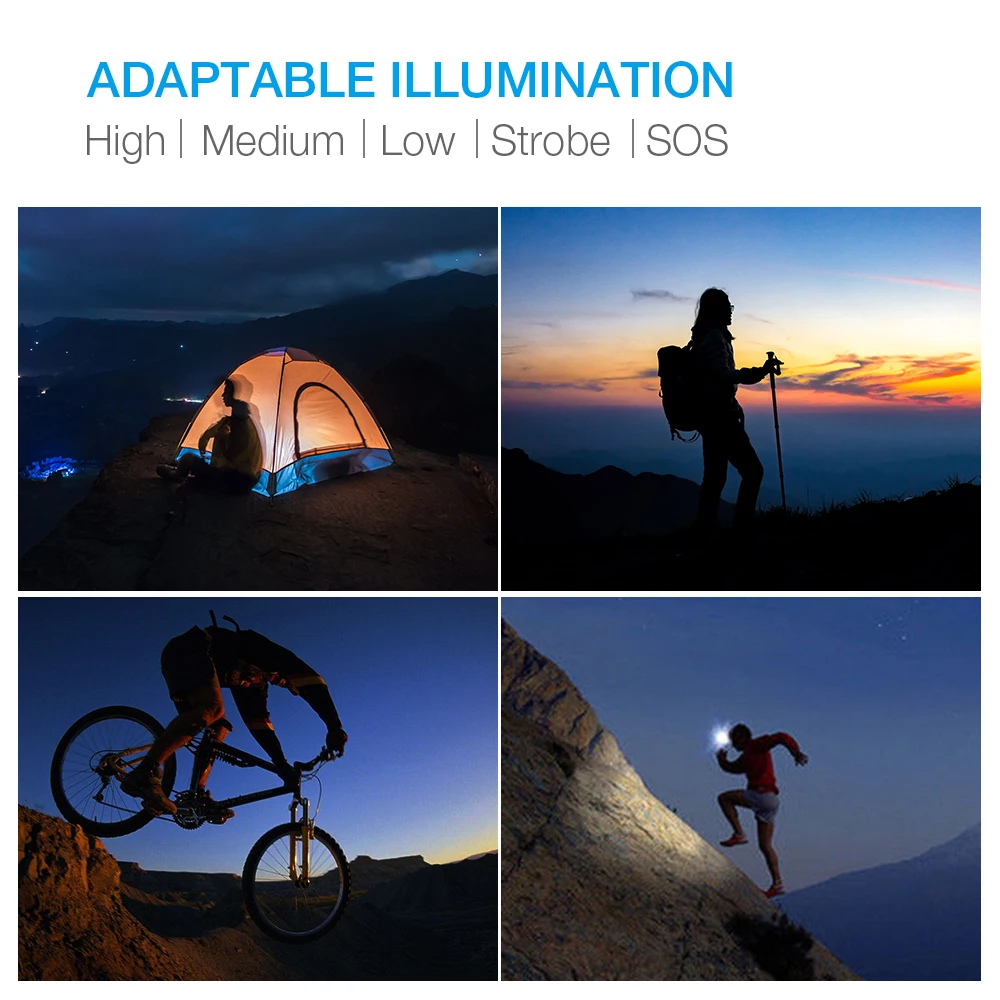 New Cold 5 XML LED Headlamp T6 Q5 USB Charge Headlight 15000 Lumens 18650 Battery Head Lamp for Fishing Camping | Лампы и освещение