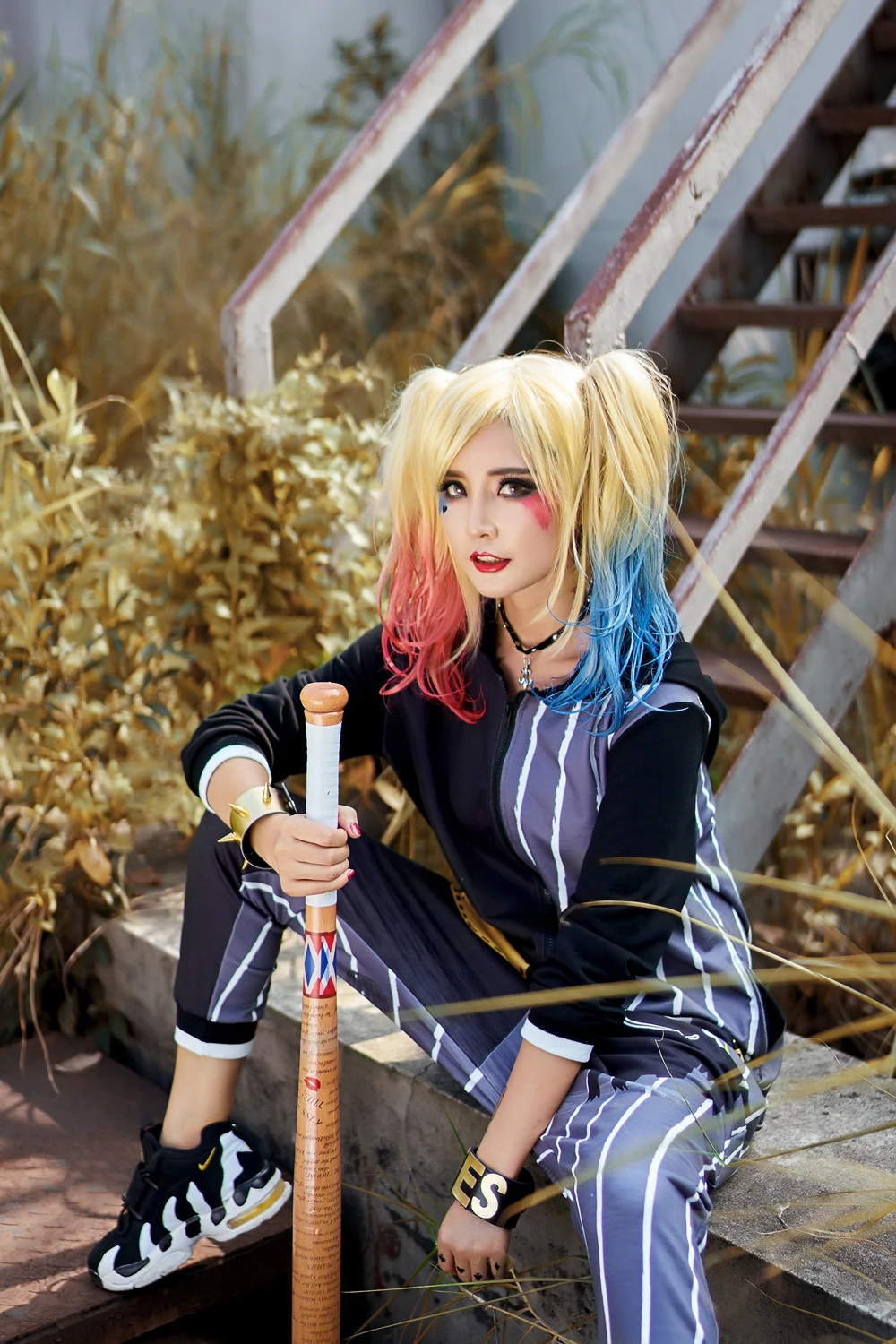 

New Women Jumpsuits Overalls Playsuits Hooded Long Pants Hip Hop Dance Harem Pants Trousers Stitching Jumpsuit