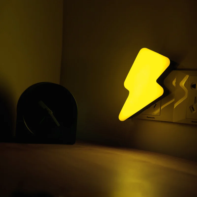 Mycyk newCreative Design lightning сенсор ночник Настенный светильник лампа 220В Электрический