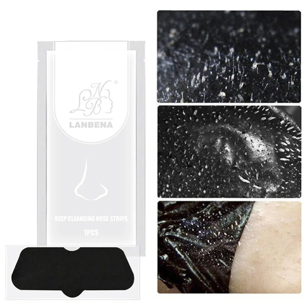 10 шт. LANBENA Глубокая чистка бамбуковый уголь минералы маска для лица полоски поры