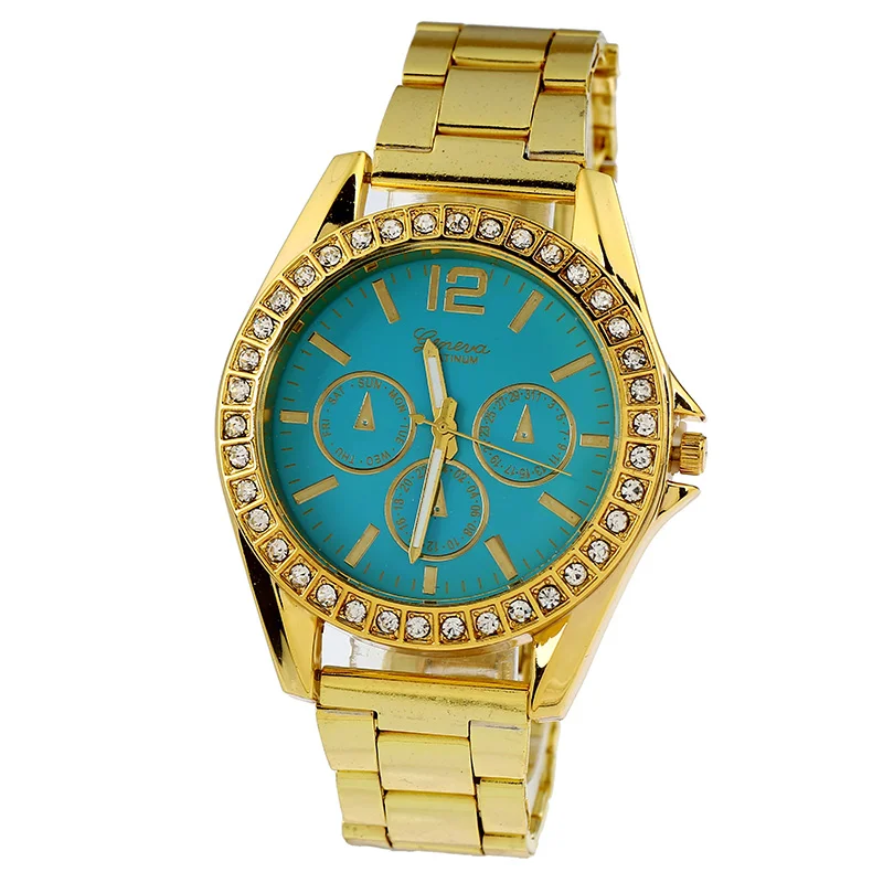 Gnova Platinum Модные кварцевые часы с большим циферблатом женские наручные цифрами