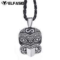 mens distinctive tribal mask pewter pendant with 24 free necklace lp286