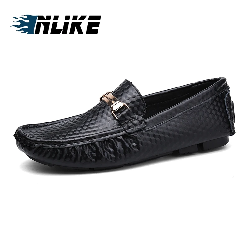 

Inlike Big size Fashion French Men Casual Doug Shoes Luxury Genuine Leather Male Dress Loafers Flat Leisure Boat JW381