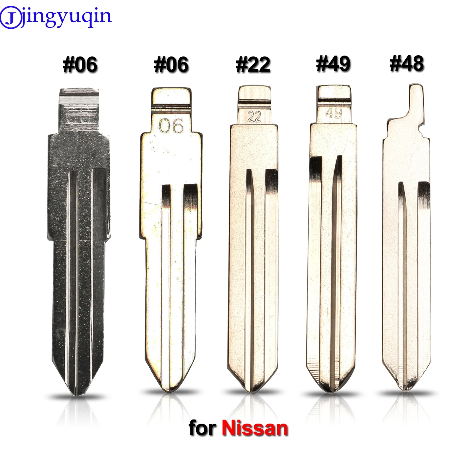 Автомобильный ключ jingyuqin 10p #06 #22 #49 #48 лезвие для Nissan Qashqai J10 J11 X-Trail t31 t32 kicks Tiida Pathfinder