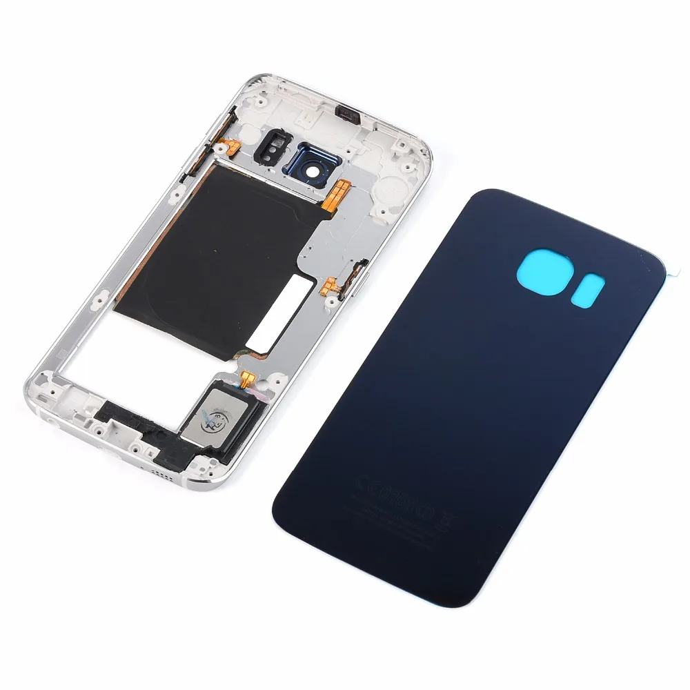 Корпус для Samsung Galaxy S6 Edge G925 G925F металлический корпус средняя рамка + Задняя