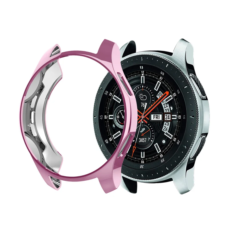 rose pink Чехол gear S3 для samsung Galaxy watch 46 мм 42 мм S 3 frontier Браслет Смарт-часы замена все вокруг защитный чехол - Цвет: rose pink