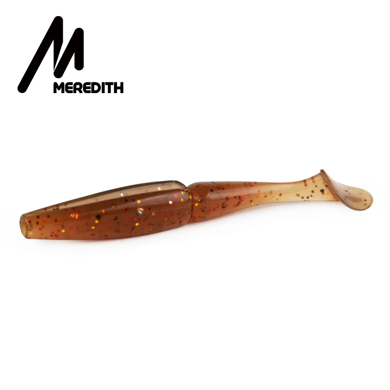 Meredith Crazy Shiner, 11 см, 10,5 г, 5 шт., искусственная приманка для рыбалки, Мягкая приманка, рыболовные плавающие приманки, силиконовая приманка для рыбалки, воблеры - Цвет: L
