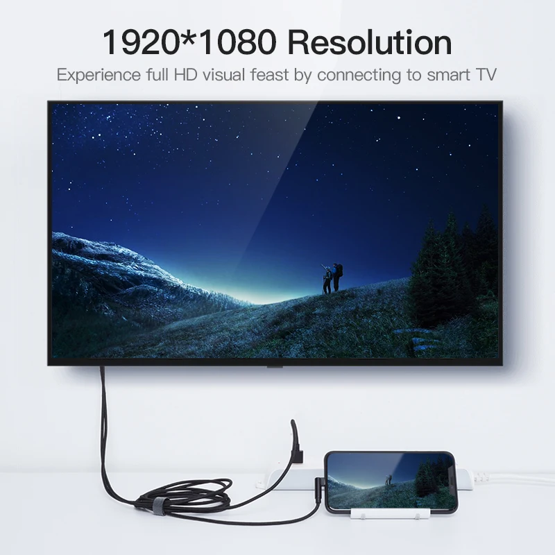 Vention 8 контактный HDMI конвертер 1080P кабель для iPhone X XS Plus IOS поддержка HDTV цифровой