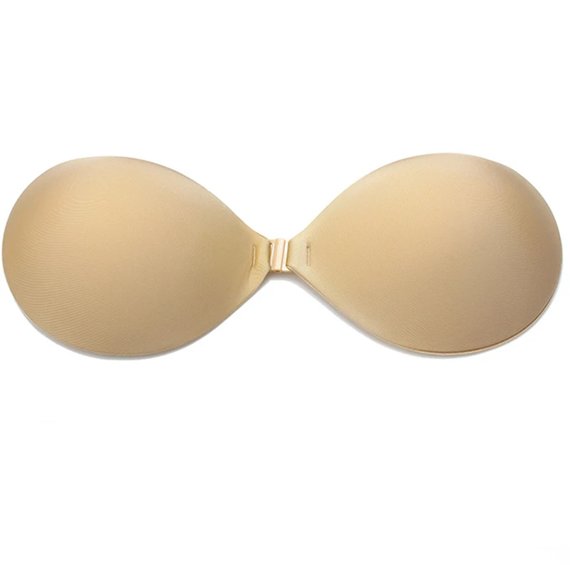 Beige Сексуальный лифчик без бретелек, женское нижнее белье, подтягивающий грудь, клейкий бюстгальтер, самоклеющийся силиконовый незаметный бюстгальтер, пуш-ап, бюстгальтеры для женщин - Цвет: Beige