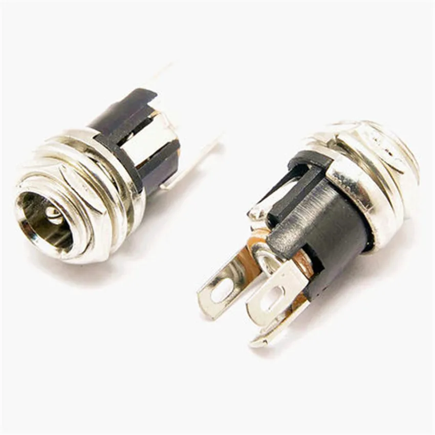 

10PCS/LOT High Quality DC Power Socket Jack DC-025M PIN=2.0 3Pin DIP Needle Size Adaptation 5.5mmx2.1mm Power Female Plug