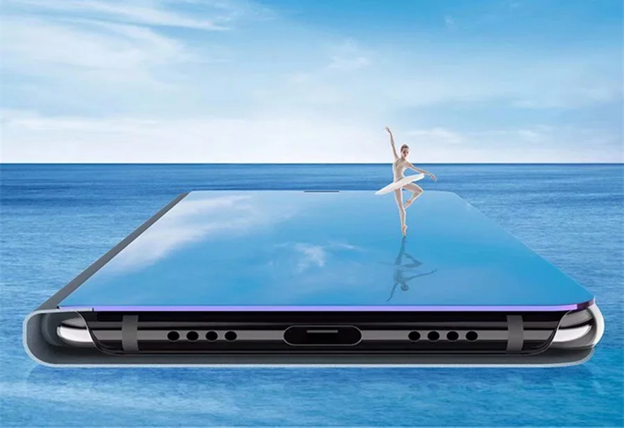 Умный зеркальный флип-чехол для телефона huawei Y5 Y6 Y7 Y9 Prime P Smart Plus Z Honor 10 20 20i Lite Clear View для Nova 4 5 Pro