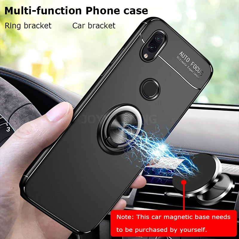 Держатель с магнитным креплением мягкий силиконовый чехол из ТПУ для Xiaomi Redmi Note 7