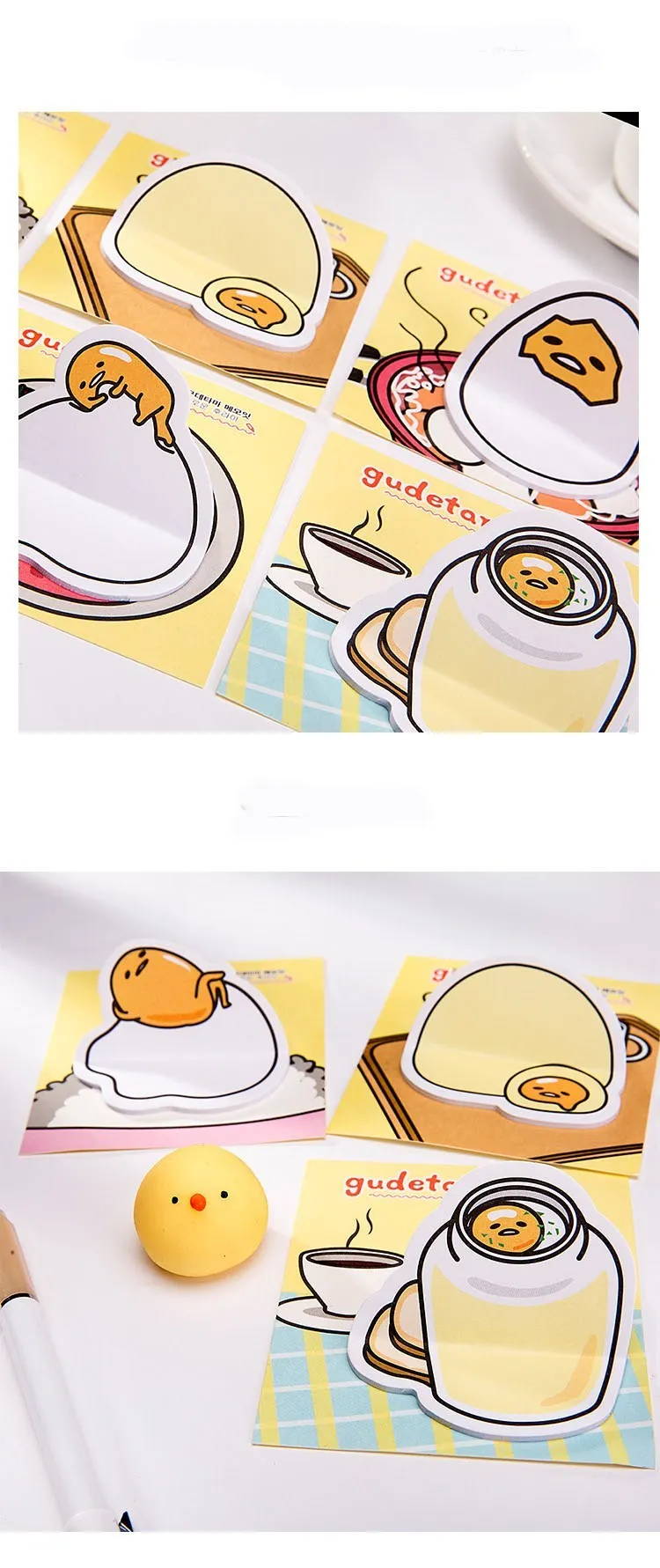 Милый Sanrio Gudetama ленивое яйцо Липкие заметки планировщик наклейки указатель страниц почтовый офис школьные принадлежности канцелярские товары