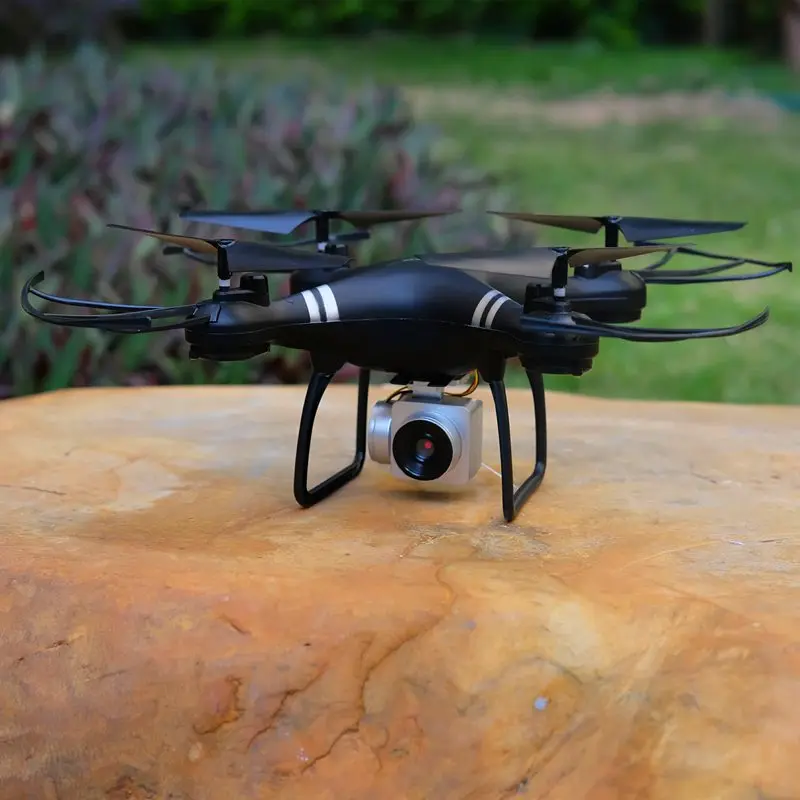Селфи Дрон с камерой WIFI FPV Квадрокоптер мини Радиоуправляемый вертолет один ключ