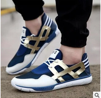 2015 summer new men sneakers with recreational shoe breathable mesh cloth surface movement men's shoes size 39-44 yards | Спорт и