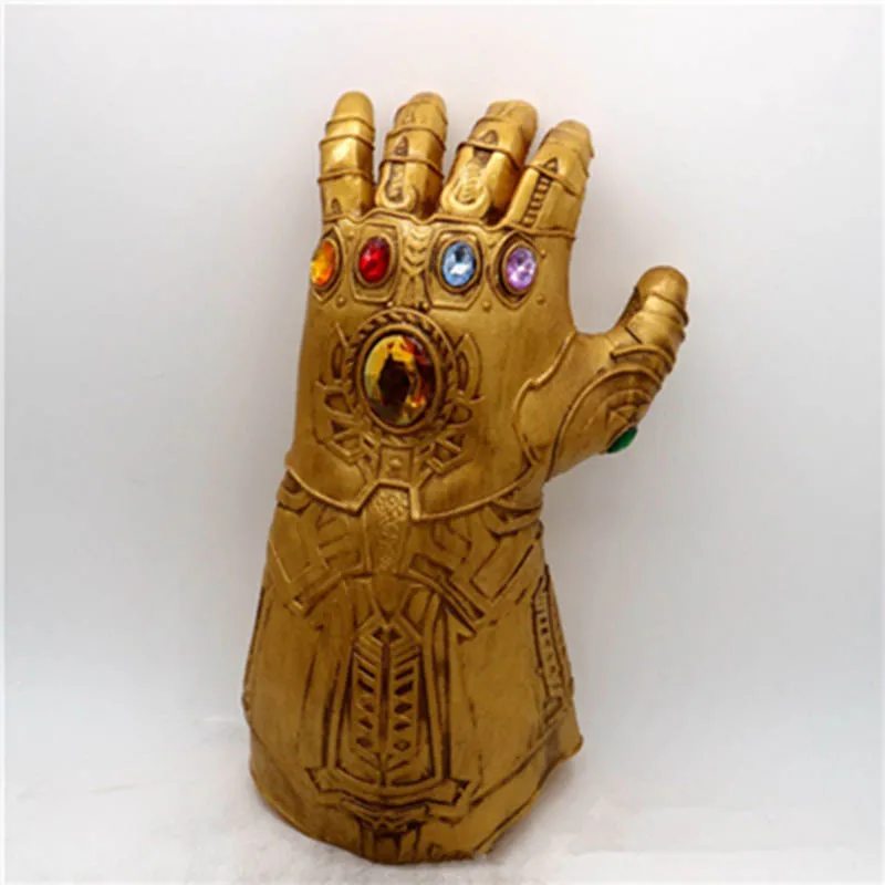 Бесконечность рукавицы Мстители 4 Guantelete Del Infinito Косплей GlovesThanos 1:1 светящийся энергетический драгоценный камень ПВХ материал для взрослых Хэллоуин - Цвет: Style 02