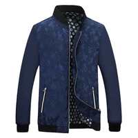 casual jacket men autumn standing collar solid zipper coat regular pattern slim outwear clothing male pocket hot sale