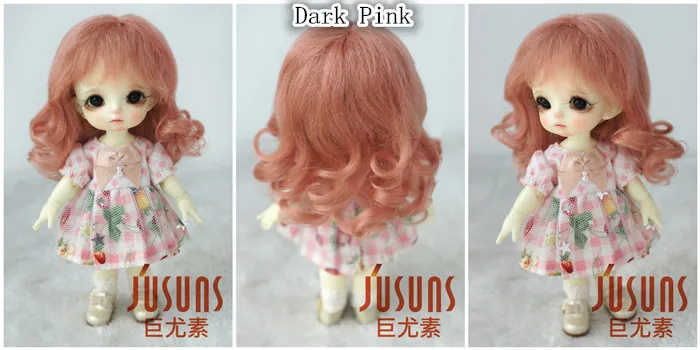 D20313 1/8 BJD мохер парик красивые вьющиеся кукольные Волосы Принцесса длинные вьющиеся парики 5-6 дюймов кукла аксессуары