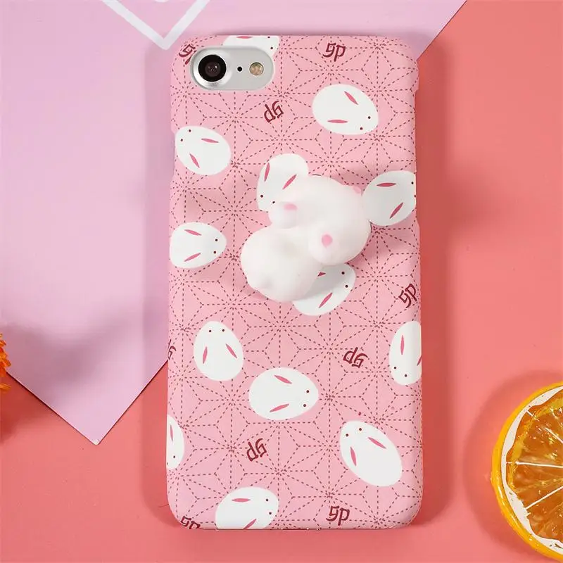 Dulcii Squishy чехол для iPhone 5 5S SE 6 6S 7 8 3D кошка мягкими телефона Plus Celular Coque |