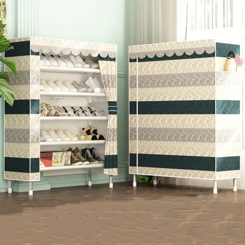 Высокое качество большой емкости Оксфорд ткань стеллаж хранение обуви DIY сборка