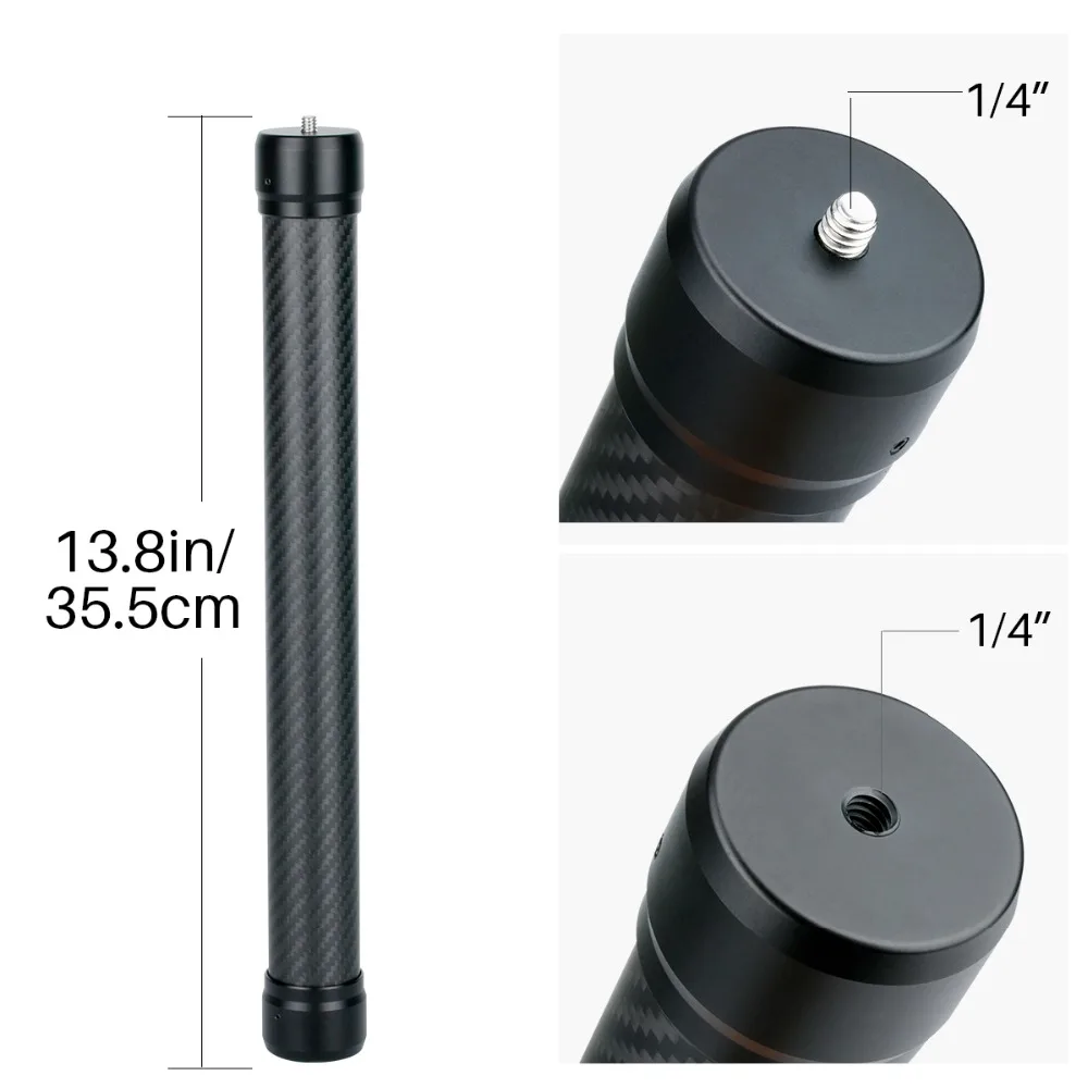 AgimbalGear DH10 монопод из углеродного волокна с удлинителем для удочки 1/4 'Ɖ/8''