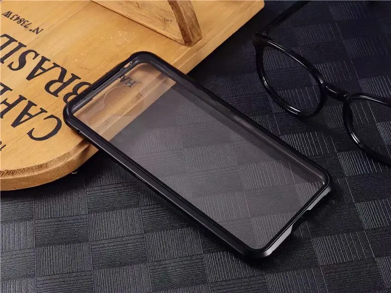 Black ДЛЯ Vivo NEX двойной дисплей двусторонний закаленное стекло Магнитная Адсорбция откидная крышка для Vivo NEX 2 Nex2 металлический бампер чехол - Цвет: Black
