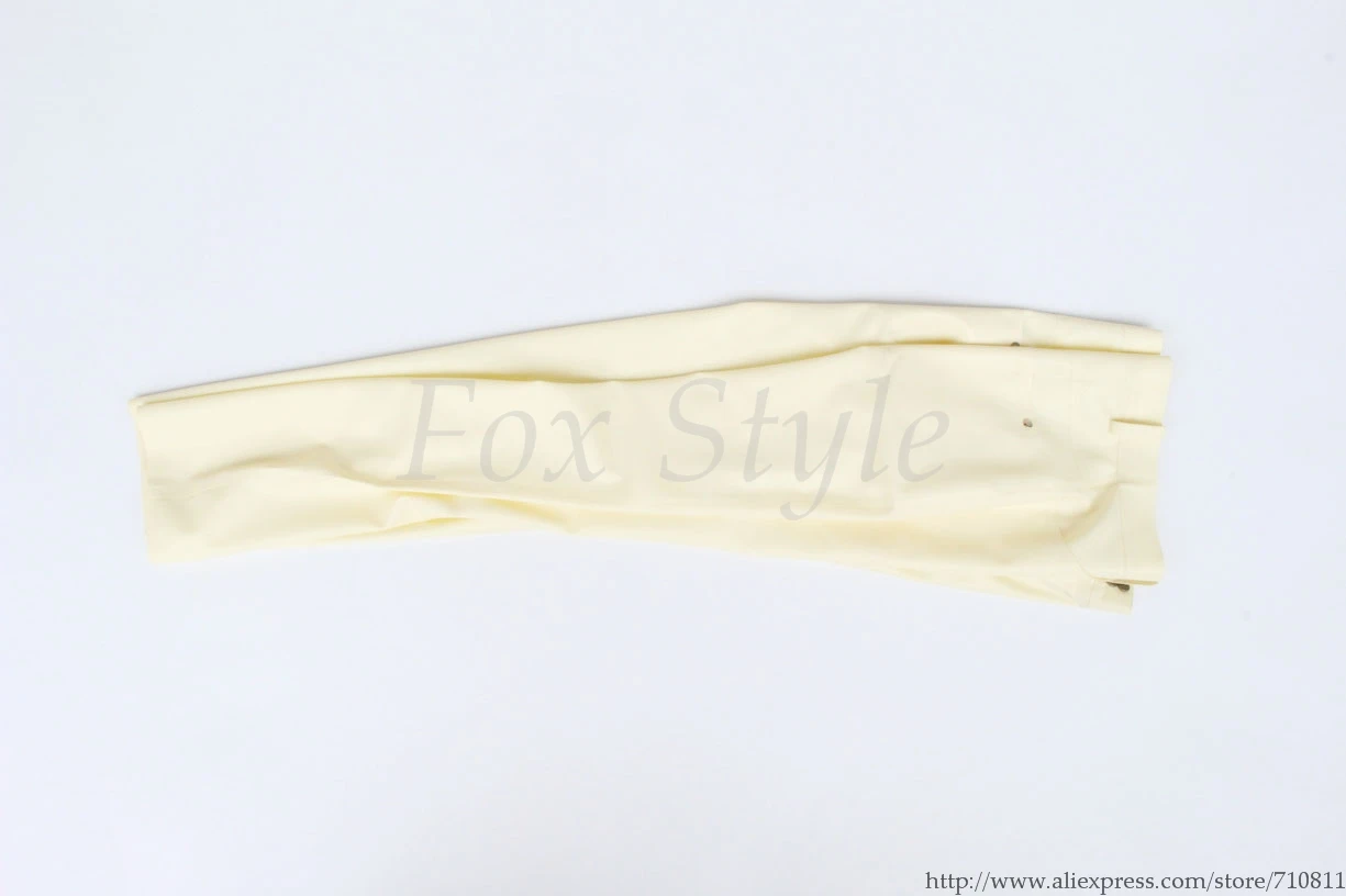 Латексные брюки джинсы белого цвета | Мужская одежда