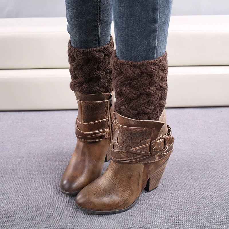 1 пара Женские Вязаные гольфы|socks for boots|knitted socksleg warmers knitting |