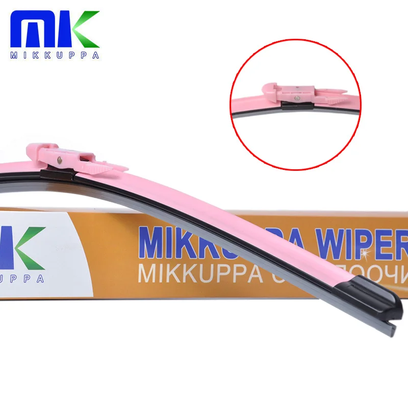Розовая Щетка стеклоочистителя Mikkuppa для Audi BMW Citroen peugeot Fiat Opel Chevrolet лобовое стекло