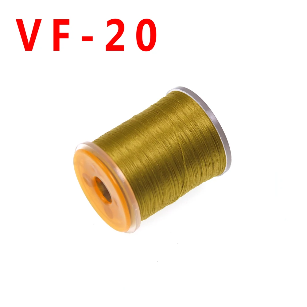 color 20 Yellow Oliv 140D 100 ярдов линия для завязывания мушек нить для завязывания мушек не вощеная 20 цветов - Цвет: color 20 Yellow Oliv