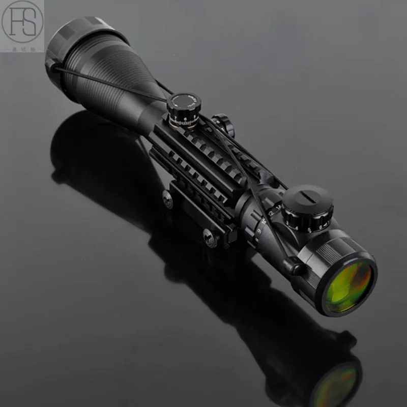 Профессиональный лазерный прицел 4-16x50 красно-зеленый с подсветкой снайперский