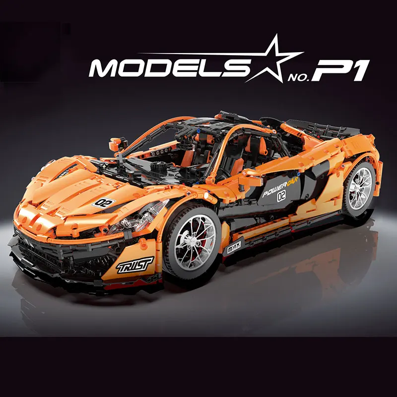 Форма King Technic Car 13090 P1 оранжевый комплект гоночных автомобилей приложение RC модель автомобиля строительные блоки функция двигателя автомобиль ребенок Рождественский подарок