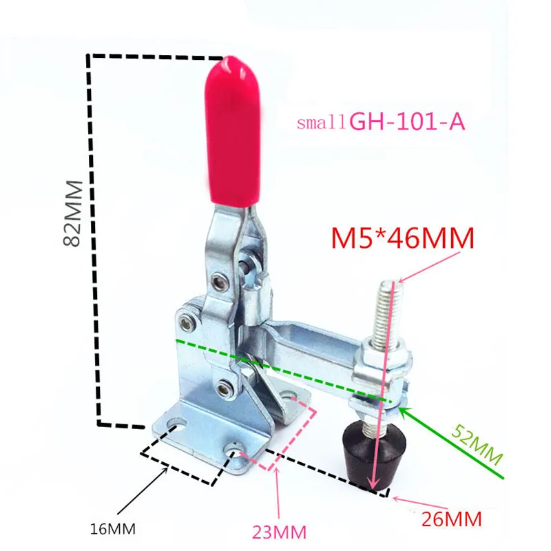 1 шт. вертикальный быстрый зажим Тип зажимное GH 101 A 50 кг 110Lbs быстрая Holding тоггл для