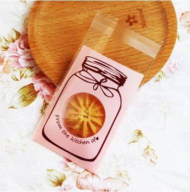 500 шт. милые бутылки целлофановая упаковка печенья мешки подарка Пластик пакеты