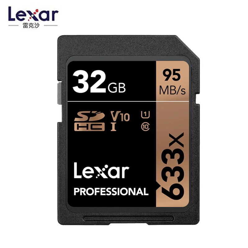 Акция! Карта памяти Lexar 32 Гб U1 64 128 ГБ 256 U3 SD SDHC класс 10 95 м/с 633x SDXC карта для 3D 4K
