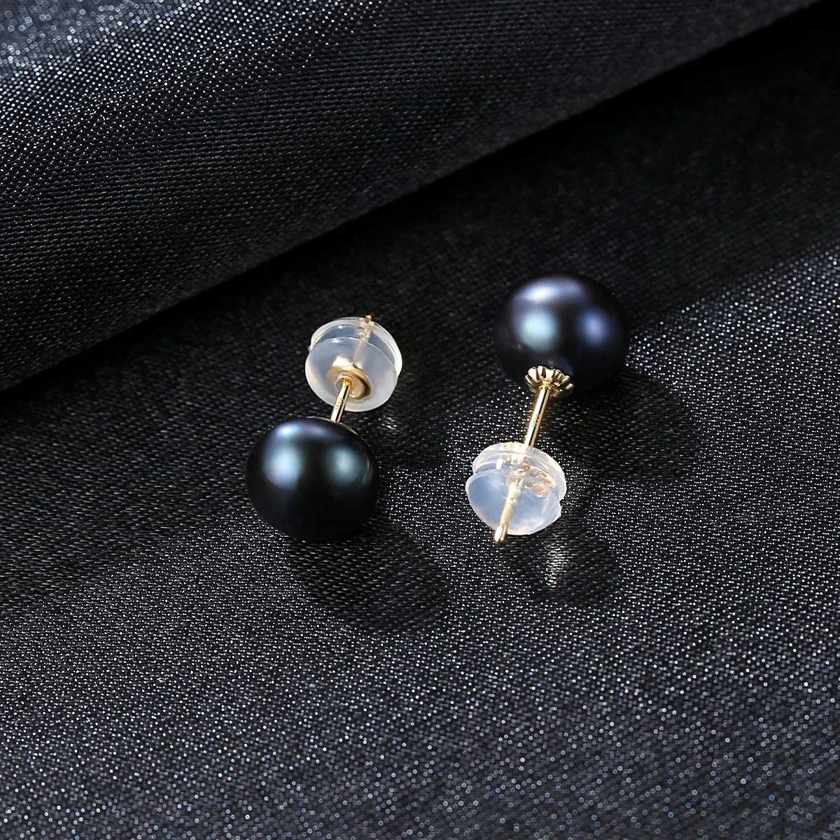 18K Gold AAA+ Handpicked Round Freshwater Cultured Pearl Stud Earrings for Women Girls 2018 New Fashion by JISHU Brand | Украшения и