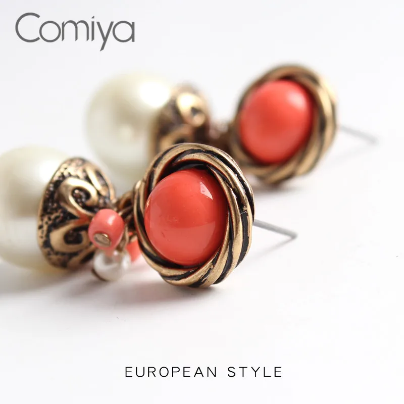 Comiya Висячие серьги корейские Brinco модные ювелирные изделия акриловый круглый