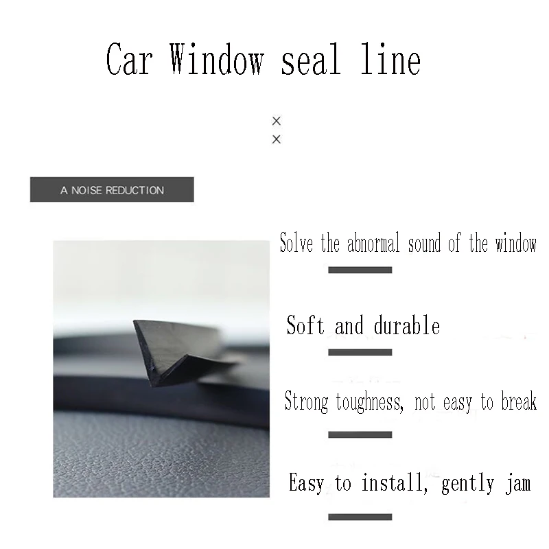 1m Car Interior Window Gap Soundproof Trim Seal Strip For Alfa Romeo Kia Ceed Rio Cerato Sportage Subaru Foreste Impreza Saab | Автомобили