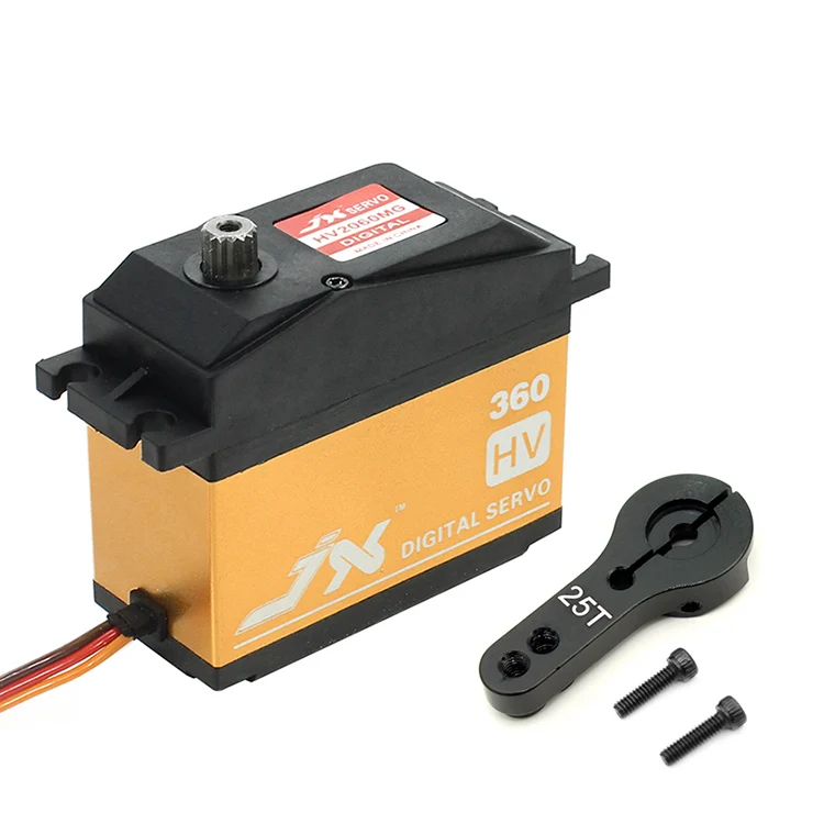 With Metal Arm JX Servo PDI-HV2060MG 62 кг Цифровой бензиновый сервопривод 360 градусов для DIY Модель радиоуправляемого дрона части вертолета для 1/5 радиоуправляемого автомобиля - Цвет: With Metal Arm