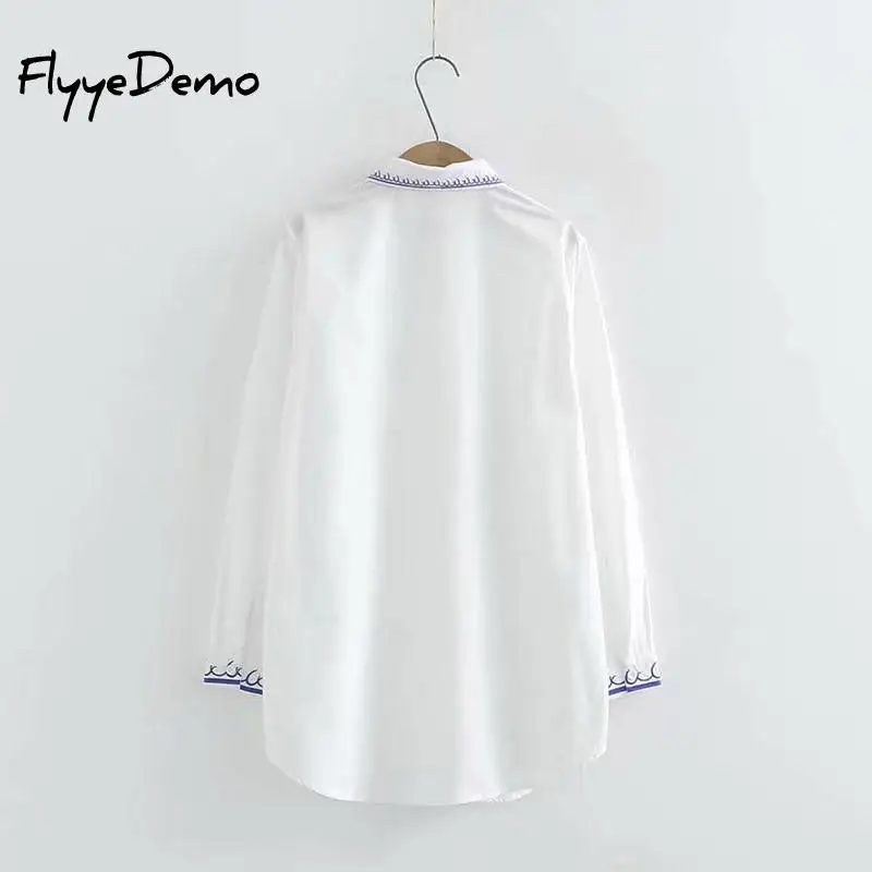 4XL Большие размеры корейский стиль белая рубашка женские топы Повседневная
